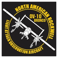OV-10 Bronco Anti Insurance Aircraft Round Cutting Sticker