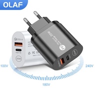 ZZOOI OLAF PD 20W USB C Charger QC3.0 USB Type C Fast Charging Travel Wall Mobile Phone Charger Adapter For iPhone 13 12 Xiaomi 12