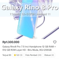 galaxy rino 8 pro hp