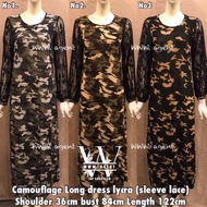 Clear Stock Offer Rm6 Muslimah Army Long Dress Jubah Lycra