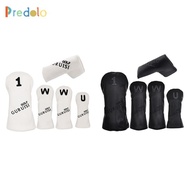 [Predolo] No. 1 3 5 UT Putter Sleeve Golf Club Head Covers, Golf Headcovers Golf Wood