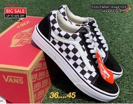 ✅รองเท้าVans Old Skool🏃‍♂️(เผื่อไซส์) รองเท้าสีดำล้วน รองเท้ากีฬา รองเท้าำทำงาน รองเท้าผ้าใบผู้ชายแล