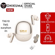 ONIKUMA TX610 หูฟังบลูทูธ ลดเสียงรบกวนคู่ ANC + ENC พร้อมไมโครโฟน Bluetooth 5.4 จับคู่เร็วหูฟังบลูทู