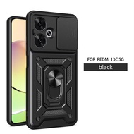 Xiaomi Redmi 13C (4G) Robot Armor Case, Pocophone C65 Transformer/ Magnetic StandRing for Redmi 13C 
