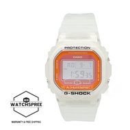 Casio G-Shock DW-5600 Lineup Special Colour Model White Semi-Transparent Resin Band Watch DW5600LS-7D DW-5600LS-7