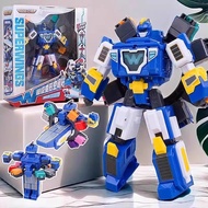 Audi Super Flying Man Space Station Space Base Deformation Robot Toy Children Boy Genuine Set
