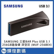 SAMSUNG 三星BAR Plus USB 3.1 256GB隨身碟 深空灰(MUF-256BE4) TESLA 哨兵
