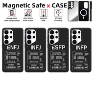 Suitable for Samsung Galaxy S26 S25 S24 Ultra S23 Plus Phone Case【ENFJ INFJ ENFP INFP Personality la