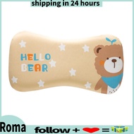 Romanticshop Adjustable Kids Memory Foam Pillow  Little Bear Neck Protection Washable Toddler for Sleeping