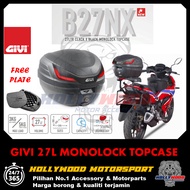 GIVI BOX B27NX B27N2 NEW CLACK 27 LITER MONOLOCK LC135 Y15ZR HONDA RS-X ADV VARIO