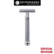 Edwin Jagger - DE Series - 3D Laser Diamond Knurled Handle Double Edge Safety Razor-SGPOMADES
