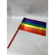 Handheld LGBT green flag 20*30cm