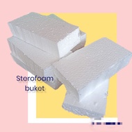 Styrofoam buket 25×10cm / Styrofoam lembaran / peralatan buket