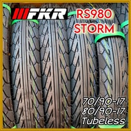 2025} FKR TYRE RS980 TUBELESS RAIN KING CUTTING SPORT RAIN 70/90-17 80/90-17