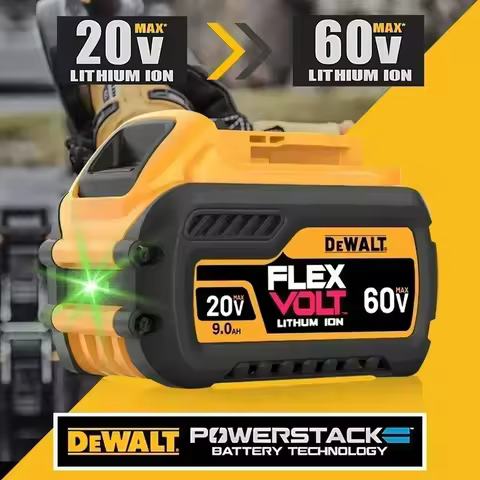 DeWALT Original Battery 20V/60V 6Ah 9Ah MAX FlexVolt for DCB606 DCB205 DCB206 DCB209 DCB182 Power To