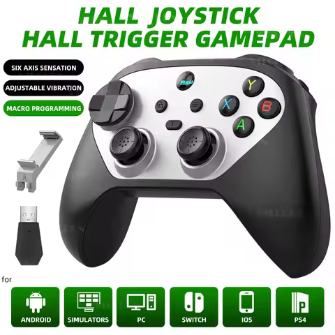 G6S Wireless Mobile Game Controller for iOS Android PC Switch 1 B-luetooth Gamepad with Hall Joystic