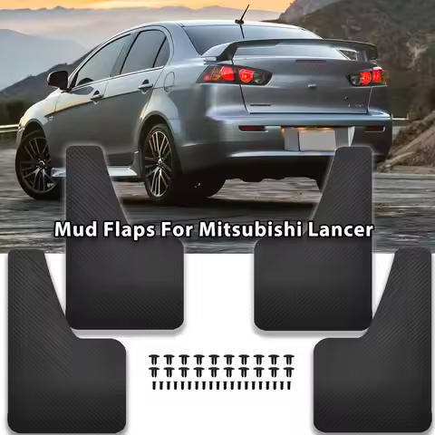 Mud Flaps For Mitsubishi lancer 7 8 9 10 Evolution EVO X ix WRC 2012 2013 2014 2015 2016 Fender Mudf