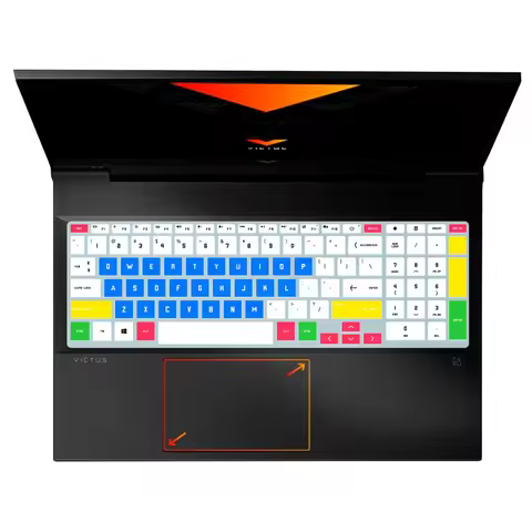 HRH Silicone Laptop keyboard Cover Skin Protector US Layout For HP Victus 16.1" Gaming Laptop / HP V