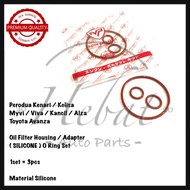 Perodua Kenari Kelisa Myvi Viva Kancil Alza Avanza Oil Filter Housing Adapter ( SILICONE ) O Ring Se