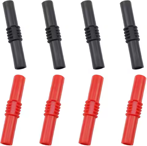 8pcs Banana Plug Coupler Insulated 4mm Banana Jack Female to Female Banana Socket Jack Connectors