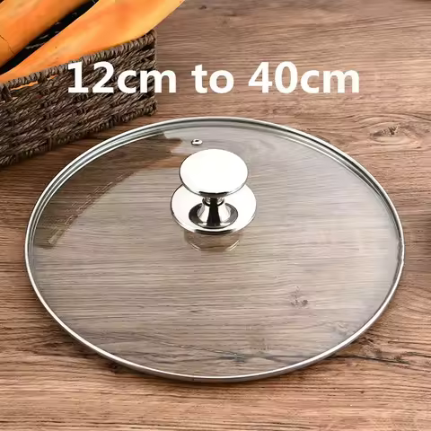 Frying Pans Lid Glass Handle Pot Frying Pan Pot Lid Handle Wok Pan Lid Stainless Steel top Frying Pa