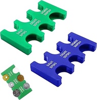 2 Pcs Japanese Coin Holder Plastic Coin Sorter Wallet Coin Dispenser with 6 Slots Coin Dispenser Cha