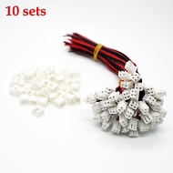 10 Sets/Lot  26AWG JST XH2.54 2 Pin Connector Plug Wire Cable 100mm Length Male Female Plug Socket