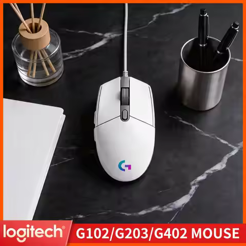 Logitech G203 Prodigy RGB Gaming Mouse Wired 200-8000 DPI 6 Buttons 1ms Response 1000Hz Polling Game