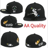 AA Quality Chicago White Sox "Graffiti" Black 59FIFTY Men's Fitted Cap with Novel Graffiti Design