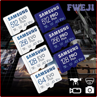 FWEJI SAMSUNG Original Memory Card 64GB/U1/128GB/256GB/512GB SDXC Micro SD/TF Flash Cards MicroSD UHS-1 U3 4K For Phone Drone Camera GSWHR