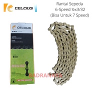 6-Speed 7-Speed Bicycle Chain Bicycle Chain For All Types of Bicycles 6-Speed X3/32 X116L Celcius