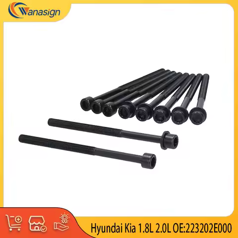 Engine Parts Cylinder Head Bolts Fit For 2012-2020 Hyundai Kia 2.0L 1.8L 2.0L L4 16V GAS DOHC G4NA G