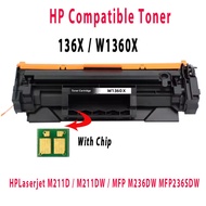 HP Compatible Toner 136X W1360X WIth Chip For HP Laserjet Printer M211D M211DW MFP M236DW MFP M236SD
