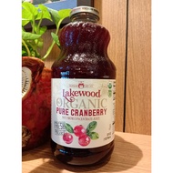 Lakewood Organic Pure Cranberry Juices (32oz)/946ml