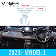 Vtear For Toyota Corolla ALTIS LEVIN 2019-2023+ Car TPU central control protective film Steering whe