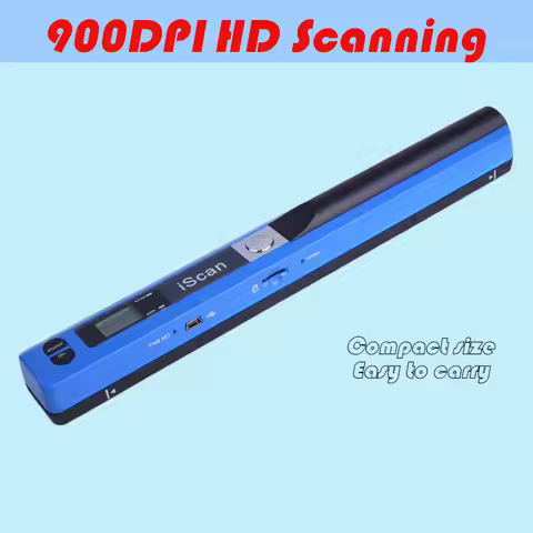 iScan Handheld Scanner A4 Document Fast HD 900DPI USB Wireless Scanner for Work Study Photo Receipts