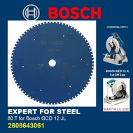 BOSCH ใบเลื่อยวงเดือนตัดเหล็ก ขนาด 12 นิ้ว EXPERT FOR STEEL (สำหรับ GCD 12JL) ของแท้100% MADE IN ITA