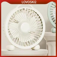 [LovoskiacMY] USB Desk Fan Quiet Strong Wind Office Fan Mini USB Fan for Office Travel Car