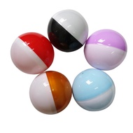 Bola Gashapon 50mm Besar Sederhana Kecil Pepejal Bola Anjal Tiada Lubang Berwarna-warni Telus Separu