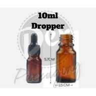50 pcs 10ml Amber Glass Bottle Essential Oil Bottle Dropper