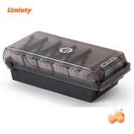 UMISTY  Organizer, Black Plastic Business Card Holder, Box Storage Credit Card Holder Office