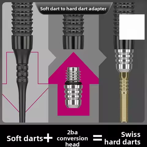 Soft dart to hard dart swiss conversion head 2BA any swiss hard dart needle for 2.6 grams at will