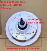 gear box / girbox mesin cuci merk sharp 2 tabung kapasitas 6-9 kg