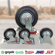 BLACK Trolley Showcase Caster Wheels Caster Wheels BLACK Caster Wheels Rubber wheels castor wheels B