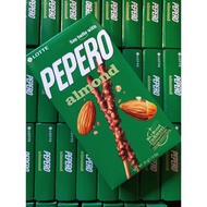 LOTTE PEPERO ALMOND 47G 1 BOX (40PCS) HONEY MART