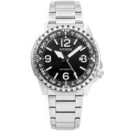 Citizen Automatic Black Dial Stainless Steel Mens Watch  NJ2190-85E