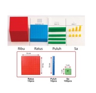 Base Ten Blocks - Learn Mathematics Belajar Matematik [Ready Stock]