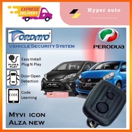 Perodua Myvi Icon 2015-2017 Car Alarm System Replacement Set| Auto Center Locking System | Easy Installation Part