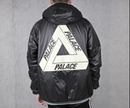 [L號] Palace pertex Quantum jacket 夜光Logo 羽絨外套 大三角 夜光 二手 輕羽絨  黑色