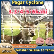 Pagar Lembu/3.3/4/5/6 Kaki Pagar Cyclone/Cyclone Fence/Pagar Kebun/Pagar Chain Link